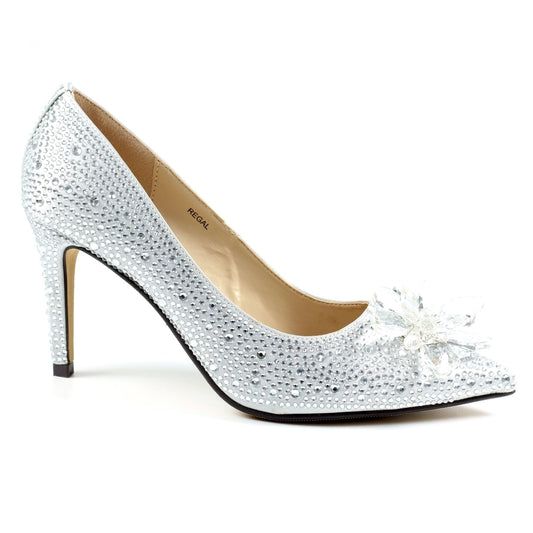 Lunar Regal Crystal Ladies Court Shoe