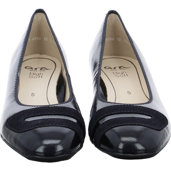 Ara Graz Ladies Low Heel Patent Court Shoe