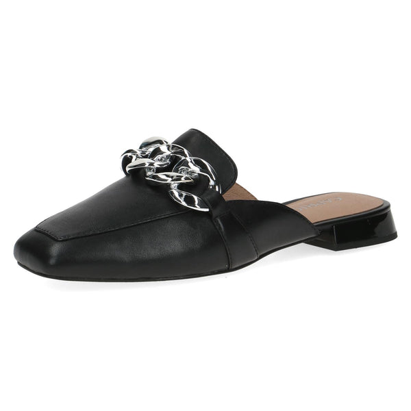 Caprice Ladies Chain Trim Backless Loafer