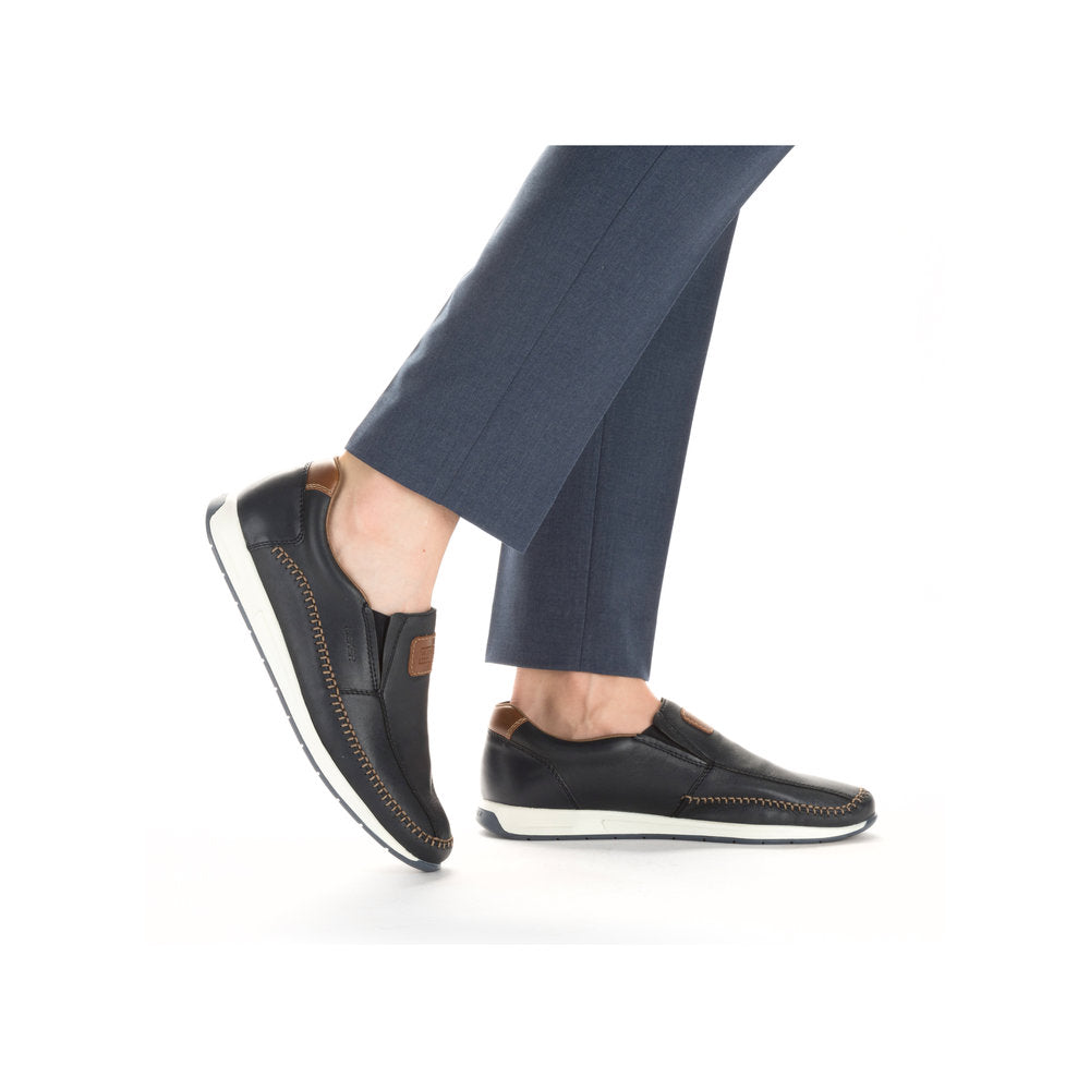 Rieker Men's Soft Leather Slip On Shoe â Hobson Shoes