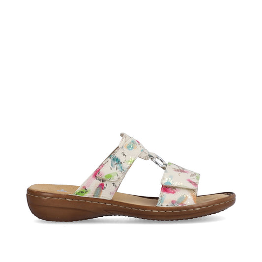 Rieker Ladies Velcro Adjustable Backless Sandal