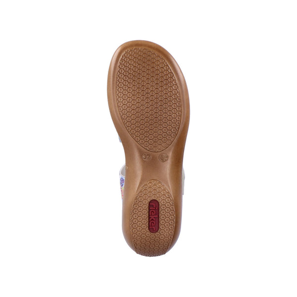 Rieker Ladies Cross Velcro Strap Sandal