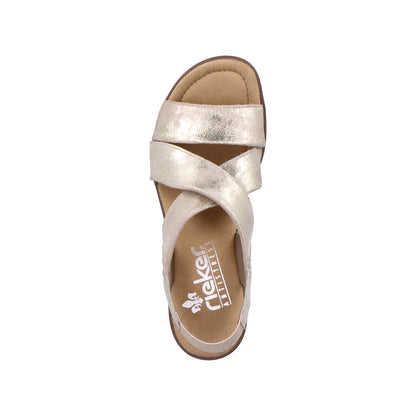 Rieker Ladies Flatform Wedge Detail Sandal
