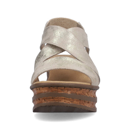 Rieker Ladies Flatform Wedge Detail Sandal