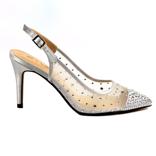 Lunar Arabella Ladies Sparkle Trim Sling Back