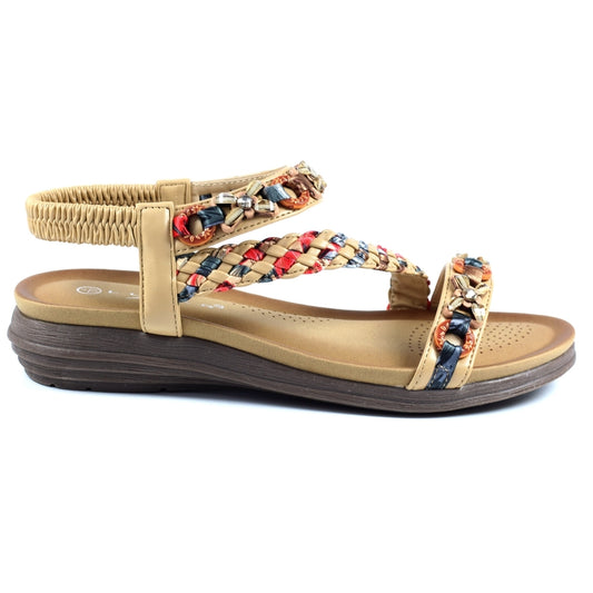 Lunar Belsay Ladies Chain Trim Sandal