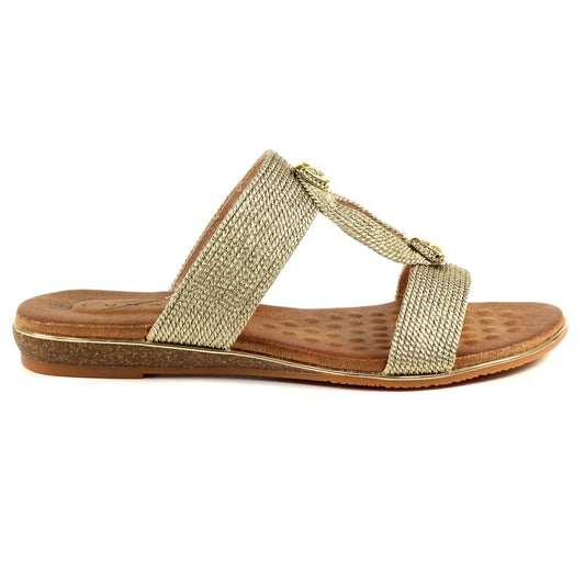 Lunar Calow Ladies Flat Backless Sandal