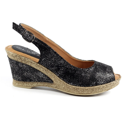 Lunar Doretta Ladies Sling Back Wedge Sandal
