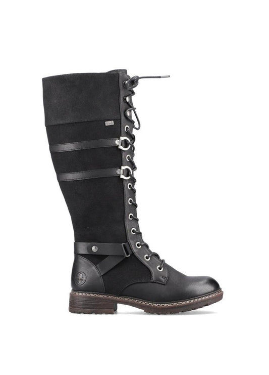 Rieker Ladies Long Leg Lace Up Boot