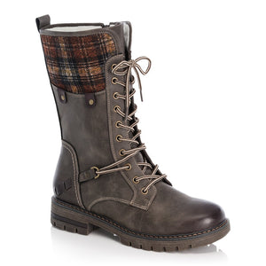 Rieker Ladies Lace Up Mid calf Boot