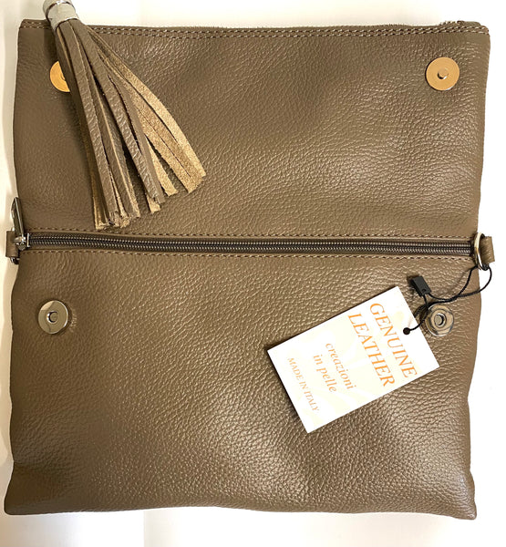 HB Italia Leather Feature Clutch Bag