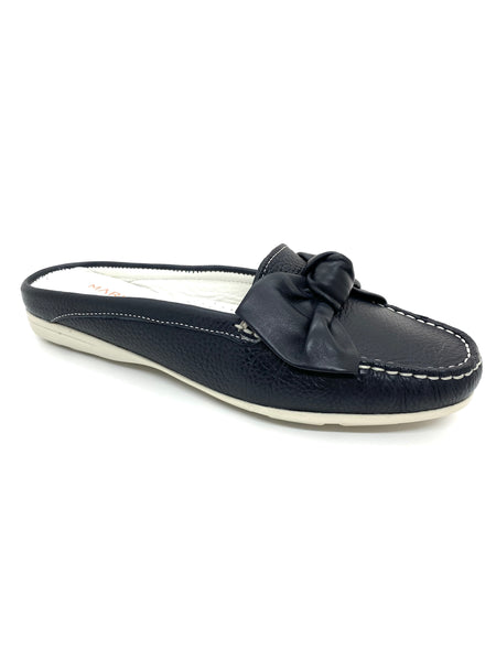 Maria Lya Ladies Backless Loafer Bow Trim
