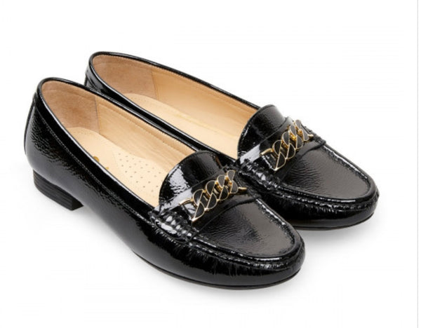 Van Dal Ladies Barnham  Black Patent Loafer