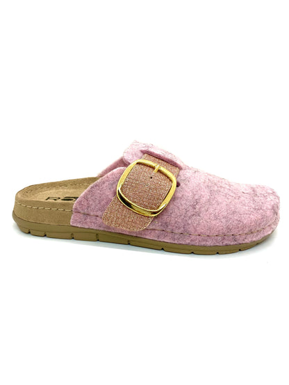 Rohde Ladies Rodigo Glitter Strap Buckle Mule