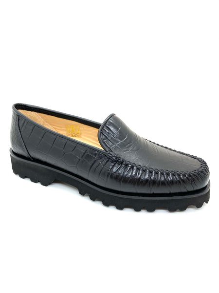 Madison Leather Chunky Sole Low Heel Loafer
