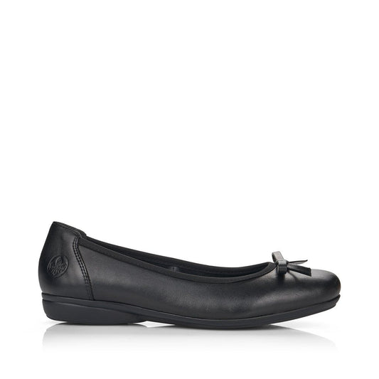 Rieker Ladies Bow Front Pump Black