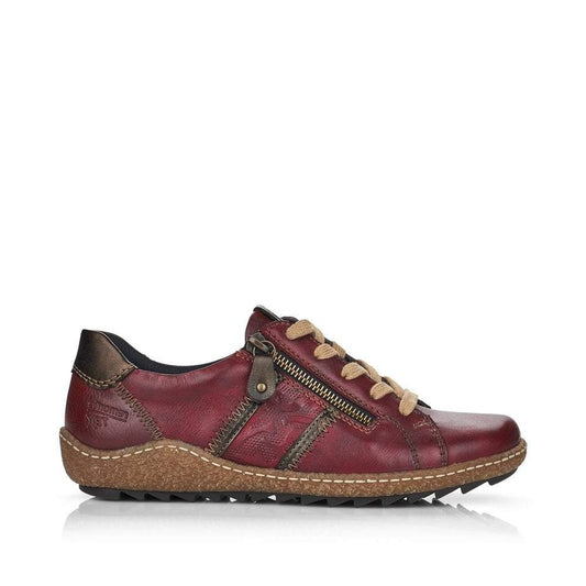Remonte Ladies Lace Up Shoe With Zip